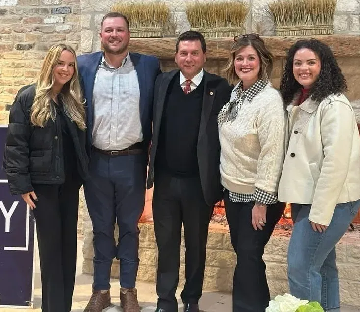 Lee Yancey with extended family at a recent gathering